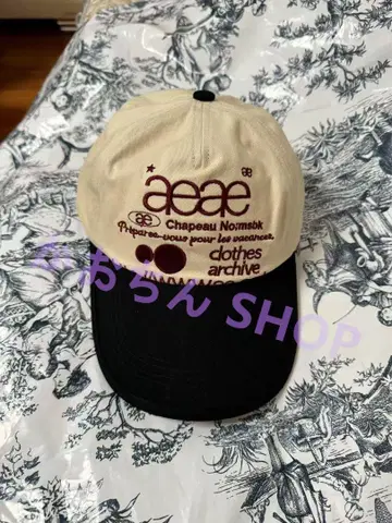 aeae 야구 모자 베이지/블랙