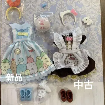 새상품 스미코구라시 의류 헬로키티 카페 드레스 머리띠