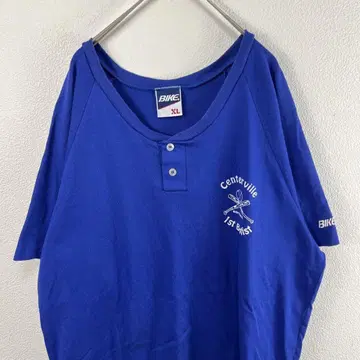 90s USA제 bike 헨리넥 티셔츠 싱글 스티치