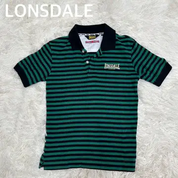 LONSDALE 론즈데일 보더 반팔 피케 셔츠 그린