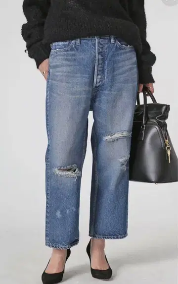 매디슨 블루 사루엘 데님 CRASHED SAROUEL DENIM