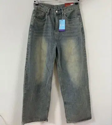 nugu 데님 팬츠 라이트 블루 빈티지