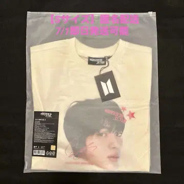 RUNSEOKJIN EP TOUR JIN 얼굴 티셔츠 베이지 S 사이즈