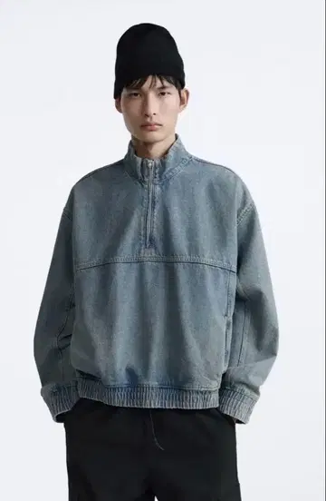 ZARA 주파 넥 데님 자켓 L 완판템
