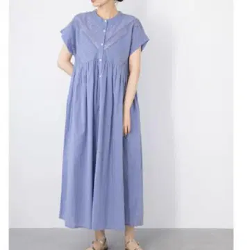 새상품 어반 리서치 써니 라벨 레이스 절개 에어리 코튼 원피스