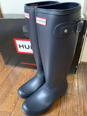 Hunter 롱 부츠 네이비 25cm EU39