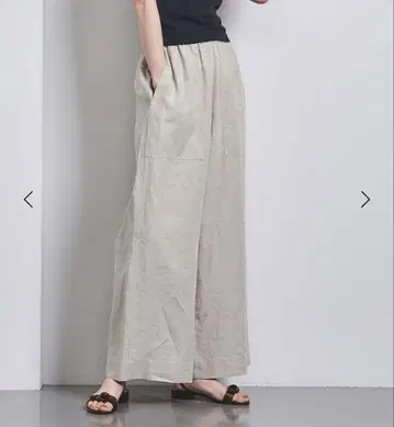 유나이티드 애로우즈 패치 포켓 린넨 이지 팬츠