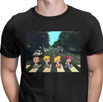 MOTHER2 마더2 친구 블랙 티셔츠 XL