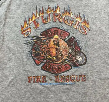 STURGIS FIRE DEPT FIRE RESCUE 빈티지 티셔츠