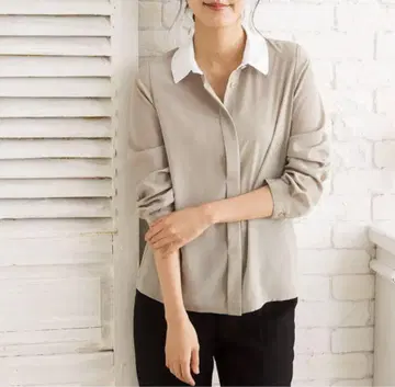 aRiSa MADE IN JAPAN 바이컬러 블라우스 11,800엔