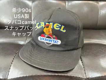 레어 90s 카멜 스냅백 캡 카멜 말보로 리바이스 USA제 블랙