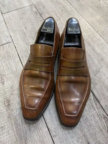 Berluti 벨루티 브라운 가죽 로퍼 8 1/2