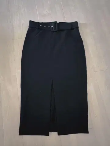 자라 블랙 타이트 스커트 벨트 슬릿