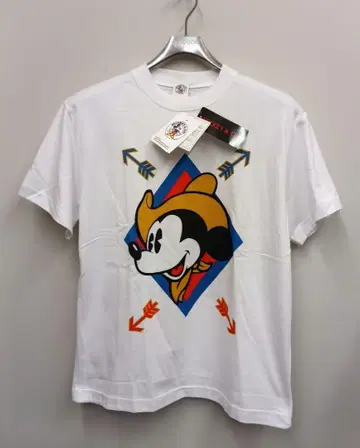 미사용 새상품 MICKEY & CO. 미키마우스 티셔츠 실크스크린