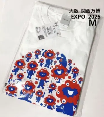 오사카 간사이 엑스포 티셔츠 밉밉 포즈 EXPO2025 M 사이즈