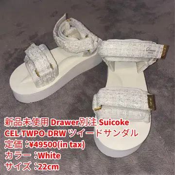 미사용 새상품 Drawer 별주 Suicoke 트위드 샌들 us6 드로어