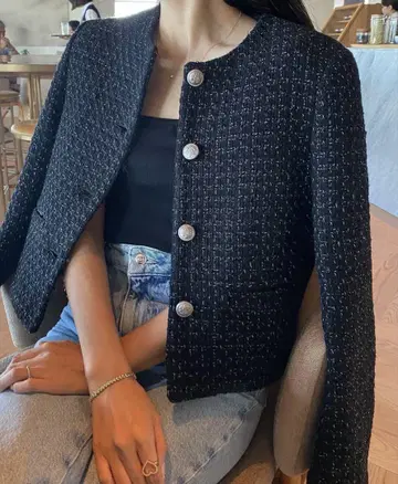 CARLA 칼라 트위드 자켓