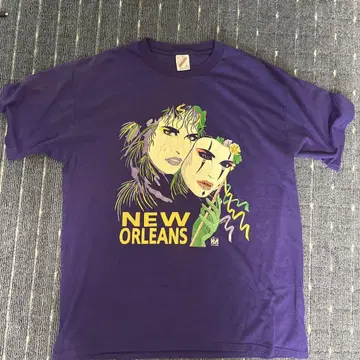 90S NEW ORLEANS 티셔츠 JERZEES L 사이즈 퍼플