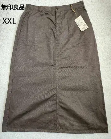 무인양품 치노 세미 플레어 스커트 2XL