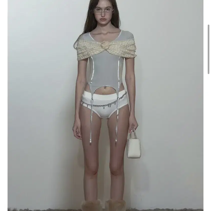 SCULPTOR | 스컬프터 Sculptor Corset U-neck Tee ice #스컬프터