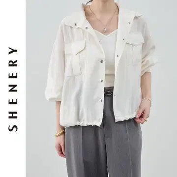 새상품 SHENERY 시어 블루종 시너리 화이트