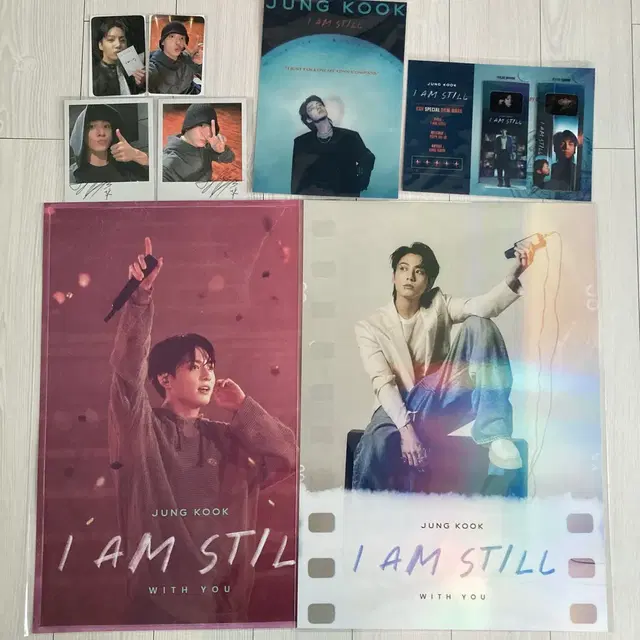 미개봉 일괄 양도) 방탄 정국 영화 아이엠스틸 포토카드, 포스터 set