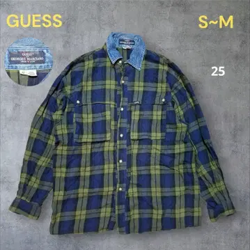GUESS USA 빈티지 체크 셔츠