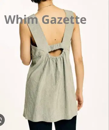 가격 대폭 인하 Whim Gazette GEMINI 슬리브리스 튜닉