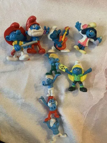 스머프 Smurf 맥도날드 완구 피규어 9점