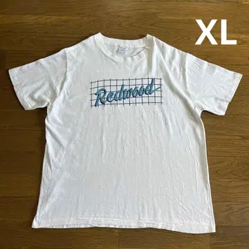 80s USA제 트리코 태그 챔피온 염색 프린트 티셔츠 XL 화이트