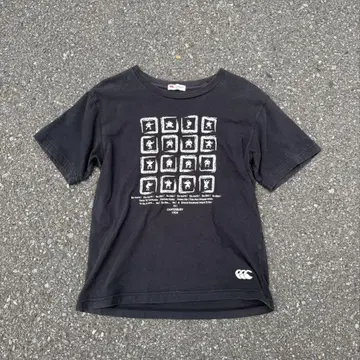 CANTERBURY 프린트 티셔츠 구제 M 사이즈