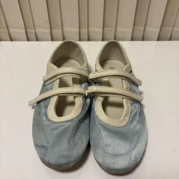 스카이블루 스트랩 발레 슈즈 Zara 38