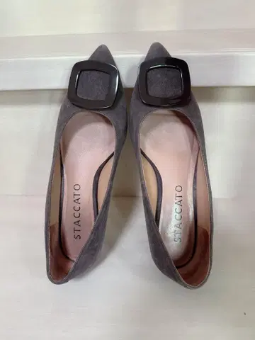 STACCATO 그레이 스틸레토 신발