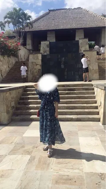 새상품급 맥시 기장 원피스