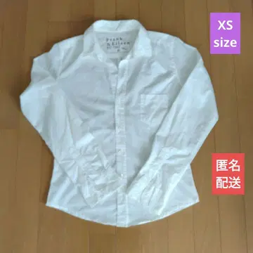 Frank & Eileen 론 헤르만 화이트 긴팔 셔츠 XS