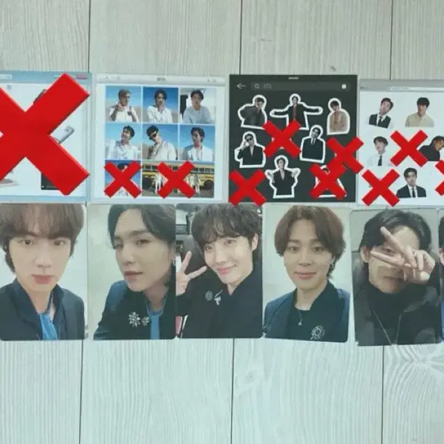 멤버별 분할 양도) 방탄 7 Moments 포토카드+스티커 set