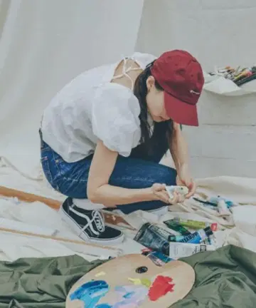 Freada 프리다 린넨 스퀘어 넥 퍼프 슬리브 블라우스