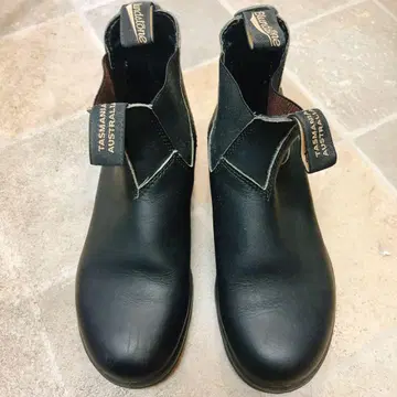 Blundstone 블랙 사이드 고어 레인 부츠