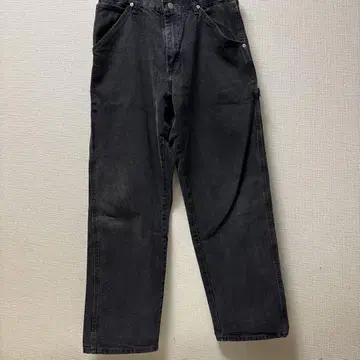 Wrangler 블랙 스트레이트 청바지