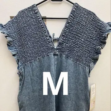 시마무라 락스단티아 데님 셔링 살로펫 스카이블루 M