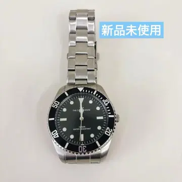 THE CLOCK HOUSE 다이버 워치 쿼츠 미사용 새상품 풀 부품