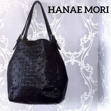 하 Hanae Mori 가죽 토트백 엠보싱 가죽 A4 가능 이탈리아제