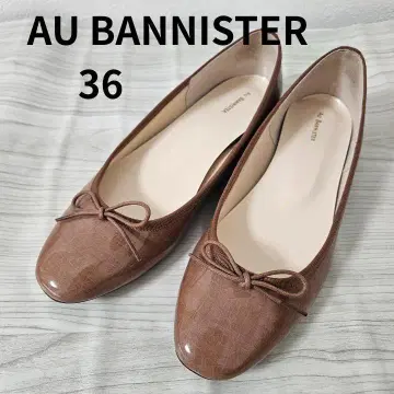AU BANNISTER 스퀘어토 발레 슈즈 우천 겸용 오바니스터
