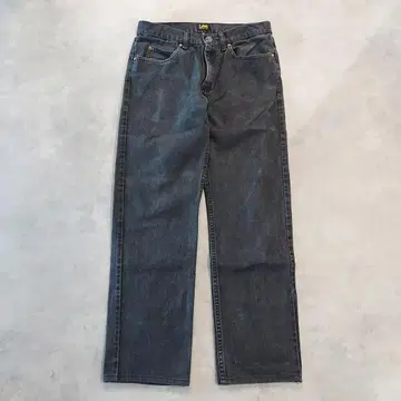 Lee 리 W32 블랙 데님 하의 팬츠 구제 의류 블랙 14867