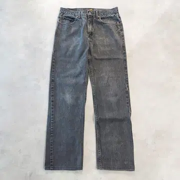 Lee Lee W32 블랙 데님 하의 팬츠 구제 의류 블랙 14866