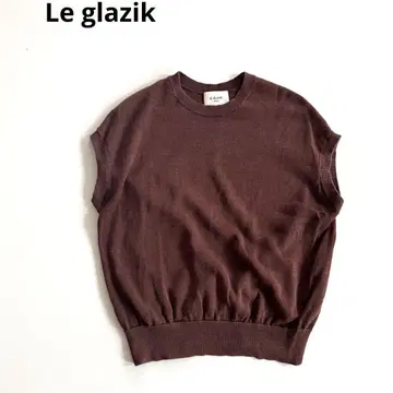 LE GLAZIK 르 글라직 코튼 라미 풀오버 니트 베스트