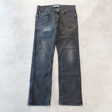 Lee 리 W32 블랙 데님 하의 팬츠 구제 의류 블랙 14865