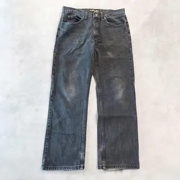 Lee 리 W36 블랙 데님 부츠 컷 하의 구제 의류 블랙 14856