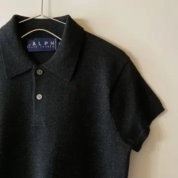vintage RALPH LAUREN 카라 부착 니트 상의