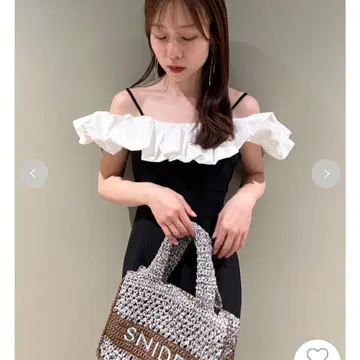 SNIDEL 퍼프 슬리 원피스